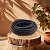 5M Braided Round PU Leather Jewelry Cord OCOR-GF0004-96B-01-7