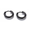 304 Stainless Steel Huggie Hoop Earrings EJEW-O087-06F-1