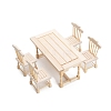 Wood Dining Table Chair Stool Sets PW-WG52F66-01-3