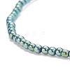 Glass Round Beaded Stretch Bracelet for Women BJEW-JB07911-04-4