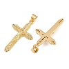 Easter Brass Micro Pave Clear Cubic Zirconia Pendants CU-CBADC6C-09G-03-2