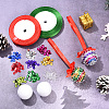 2000Pcs Plastic Tiny Ball Stud Earrings EJEW-YW0001-16-5