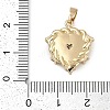 Brass With Cubic Zirconia And Abalone Shell KK-Q005-07G-3