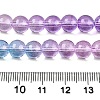 Baking Painted Transparent Glass Beads X-DGLA-M001-8mm-10-5