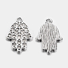 Hamsa Hand/Hand of Fatima/Hand of Miriam Alloy Pendants TIBEP-4969-AS-RS-1