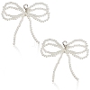 Plastic Imitation Pearl Bowknot Shoe Charms DIY-WH20002-152A-6