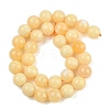 Natural Yellow Calcite Beads Strands G-C251-A01-12mm-3