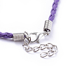 Imitation Leather Necklace Cords NCOR-R026-8-4