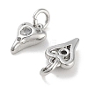 Brass Micro Pave Cubic Zirconia Charms KK-C051-06P-01-2