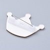 Acrylic Safety Brooches JEWB-D006-B10-3