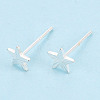 925 Sterling Silver Stud Earrings STER-N017-12B-S-1
