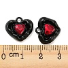 Alloy Glass Charms FIND-G061-09EB-3