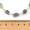 Raw Rough Natural Fluorite Necklaces NJEW-JN06637-4