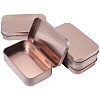 4Pcs Iron Jewelry Storage Boxes with Hinged Lid CON-SP0001-20C-1
