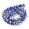 Natural Tibetan Wave Pattern dZi Agate Beads Strands G-B084-A05-01-3