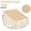 14-Grid Detachable Wooden Cell Phone Storage Box AJEW-WH0348-154B-2