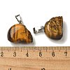 Natural Tiger Eye Pendants G-Z067-02P-13-4