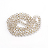 Electroplate Glass Beads Strands EGLA-Q079-04-2