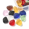 32Pcs 8 Colors Transparent Frosted Glass Beads Strands GLAA-FS0001-60-4