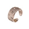 304 Stainless Steel Rhinestone Open Cuff Rings WG2F424-02-3