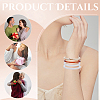 4Pcs 4 Styles Acrylic Bangles for Women BJEW-UN0001-78-4