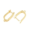 Brass Micro Pave Cubic Zirconia Hoop Earring Findings CU-CBAB5B4-03G-2