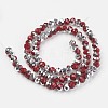 Electroplate Opaque Glass Beads Strands LS-EGLA-A034-P8mm-M06-2