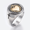 304 Stainless Steel Wide Band Rings RJEW-G092-33AG-23mm-3