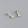 925 Sterling Silver with Synthetic Opal Cartilage Earrings FS-WG3DFDB-09-1