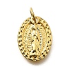 Virgin Mary Brass Charms KK-S508-27G-02-1