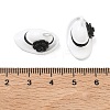 Spray Paint Alloy Pendants ENAM-K076-34B-3
