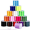 16 Rolls 16 Colors Flat Elastic Crystal String EW-PH0001-13-1