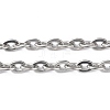 201 Stainless Steel Cable Chain Necklace for Men Women NJEW-I122-01P-2
