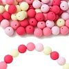 Rubberized Style Opaque Acrylic Beads MACR-CJC0009-02E-1