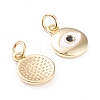 Brass Enamel Charms KK-F814-19G-2