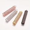 Brass Micro Pave Cubic Zirconia Pendants ZIRC-E117-18-1