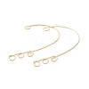 316 Stainless Steel Ear Cuff Findings Ion Plating(IP) X-STAS-H148-01G-3