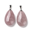 Natural Strawberry Quartz Pendants G-D084-01P-B19-2