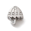 304 Stainless Steel Rhinestone European Beads STAS-D153-30P-1