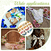 4Bags 4 Colors Printed Artificial Silk Ribbons OCOR-MA0001-82B-5