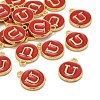 Golden Plated Alloy Enamel Charms ENAM-S118-03U-4