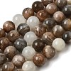 Natural Multi-Moonstone Beads Strands G-J157-12mm-06-2