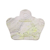 Paper Earring Display Cards CDIS-WH0006-04F-2