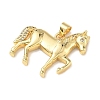 Brass Micro Pave Clear Cubic Zirconia Pendants KK-A303-05D-G-2