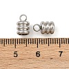 Tarnish Resistant 201 Stainless Steel Cord Ends STAS-R063-27-2