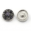 Zinc Alloy Jewelry Snap Buttons X-ALRI-R019-M-2