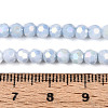 Anti-Tarnish Electroplate Glass Beads Strands EGLA-T021-4mm-15-07-4