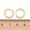 Brass Huggie Hoop Earrings KK-CBA8324-18C-G-4