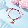 Alloy Enamel Charm Bracelets BJEW-JB12519-02-1