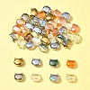 45Pcs 9 Colors Electroplate Glass Beads FIND-FS0002-80-7